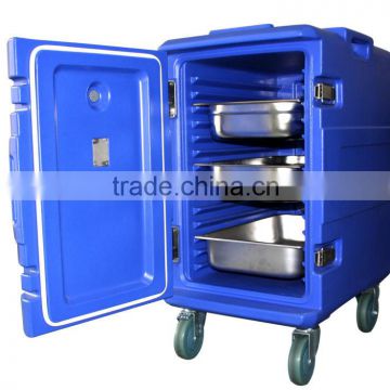 Insulated cabinet, upright ice cooler, insulated food holding cabinet