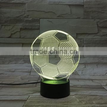 soccer table night light, custom acrylic table night light,custom 3D Acrylic led Lamps