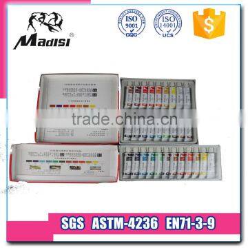 Professional 18color 12ml oil resistant paint for artist