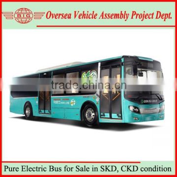 China Bus Manufacturer 40 Seats 60 Passengers Pure Electric City Bus for Sale