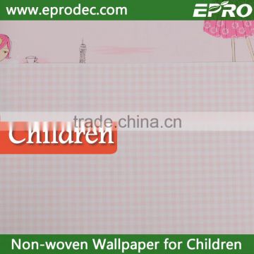 Beautiful interior decoration kids wallpaper with competitive price