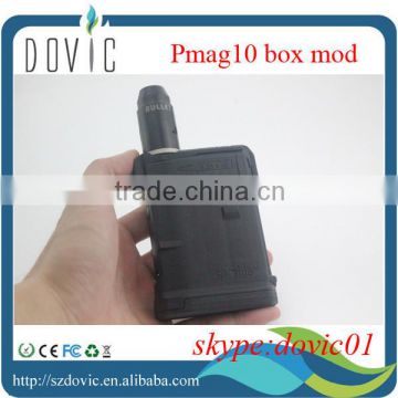 Rechargeable Pmag10 box mod with brass contact