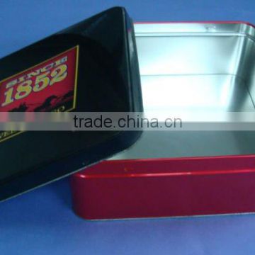 square cake tin box/packaging tin box