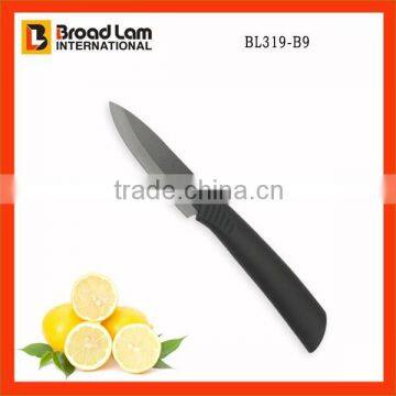 FDA&LFGB Certificate Approved Quality 3" Black Blade Ceramic Fruit Knife with oustanding sharpness
