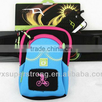 2016 Round Shape Neoprene Diving material outdoor travel bag, storage bag, Mobile phone waterproof shockproof bag