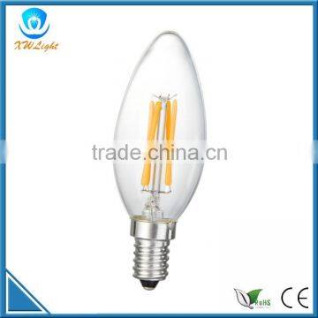 AC 220v-240v/100-240v e14 4w candle filament bulb