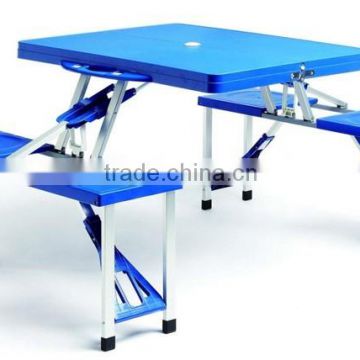 Aluminum folding picnic table and chairs outdoor furniture