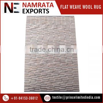 Modern Hand Woven Flat Weave Grey/Beige Wool Jute Rugs