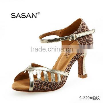 Leopard Sex Salsa Dance Shoes Woman Latin Ballroom Dance shoes S-229