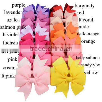 Many colors Mixed Chiffon Hair Bows Clips