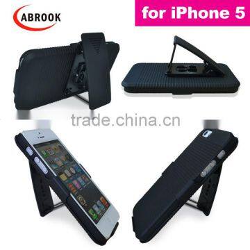 Hot selling cute holster combo mobile phone case for iPhone 5