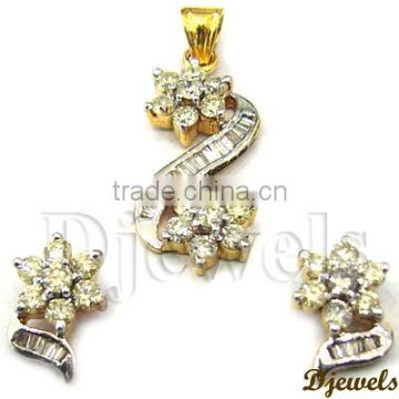 Diamond Pendant Sets, Ladies Diamond Pendant Set, Diamond Jewelry
