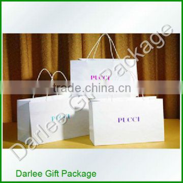 laminated paper shopping bag white kraft paper shopping bag luxury paper shopping bag