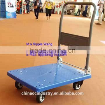 plastic platform hand truck, plastic foldable trolley, plastic handcart with wheels handtrolley Platform HandTruck PH150P