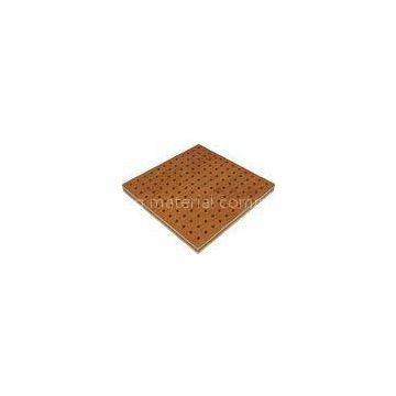 Free Standing Wooden Perforated Acoustic Panel , Low Formaldehyde