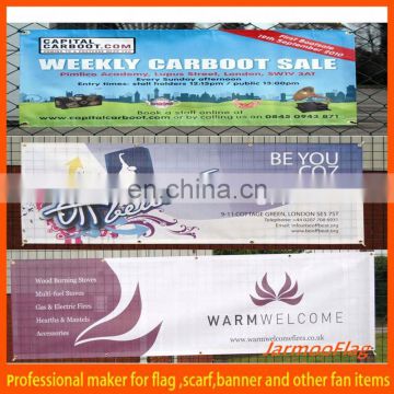 custom promotional large hanging banners flags