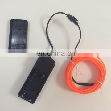 high brightness el wire flexible neon 2.3mm with 2AA inverter