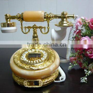 hotel decorative jade corded antique telephone