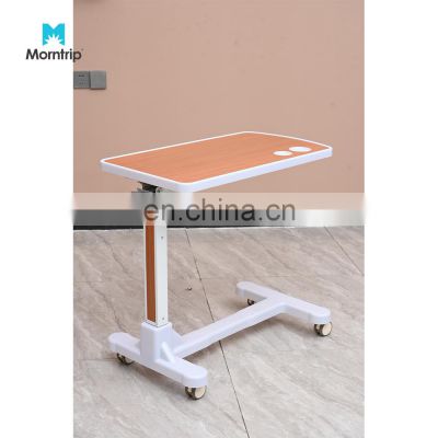 Wholesale Cheap Price Medical Hospital Mobile Swivel Wheel Over-Bed Dining Table For Eating on Bed Patient