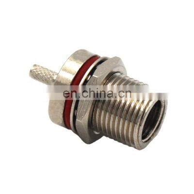 FME Plug Male Bulkhead O-Ring Crimp For RG174 RG316 RG178 Cable Connector