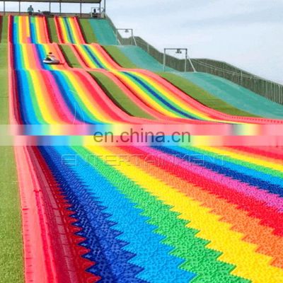 Custom Size Playground Rainbow Slide Large Plastic Rainbow Slide For Sale