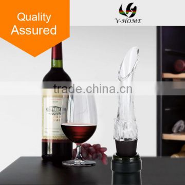 Premium Aerating Pourer and Decanter Spout. Modern and Fashionable Design Wine Stopper