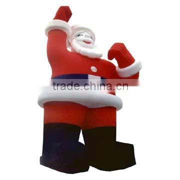 chirstmas inflatable Santa Claus with fawn