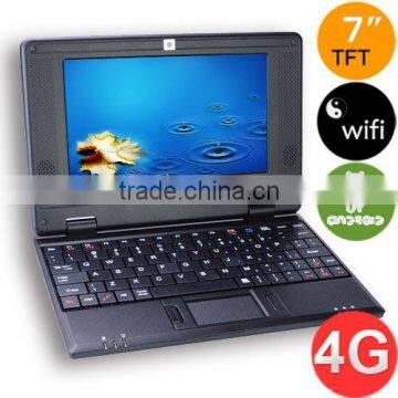 7inch VIA8850 mini Laptop netbook with android 4.1 Jelly bean web camera best Christmas gifts for kids