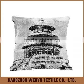 PLUS high quality cheap jacquard black and white Cushion Cover factory