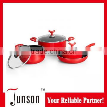 Non-stick aluminium cookware pan set
