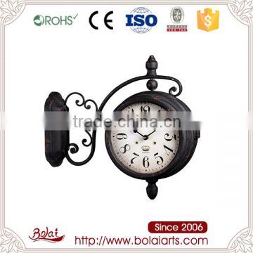 Hot selling black do the old design clock by china wall clock factory
