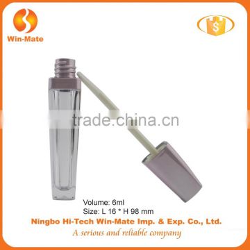 Fashionable style electroplate light purple cap empty acrylic cosmetic lip gloss tube