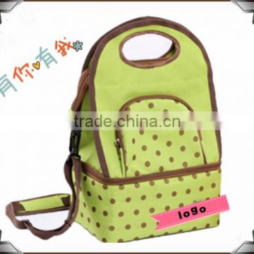 green Two Compartments Cooler Bag Wholesale