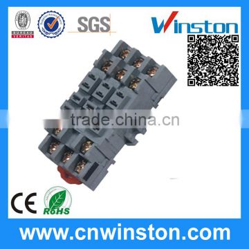 PPF-011 Mini Plastic 8 Pins Din-rail Mouting 300V 7A Electrical Material Relay Plug Socket with CE