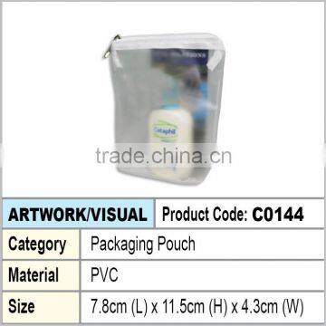 travel transparent pvc packaging pouch