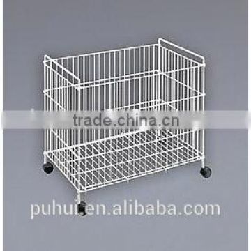 movable metal wire small storage bin for promotion purpose