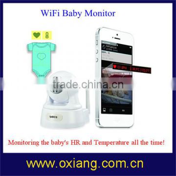 WiFi baby HR and temperature monitor