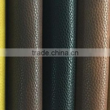 PU Synthetic Shoes Leather Embossed with Litchi Grain
