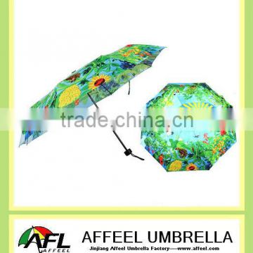 21"x8k reverse printed umbrella