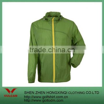 Fashion Green High Qualtity Sports Windbreaker Hoodies