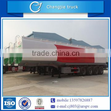 High performance bottom price 42000L Fuwa axle carbon steel oil tank semi trailer