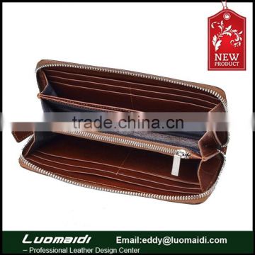 Business men leather wallet multifunction clutch bag made in China