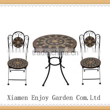 mosaic outdoor folding bistro set