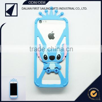 New design silica frame custom rubber cartoon mobile phone case