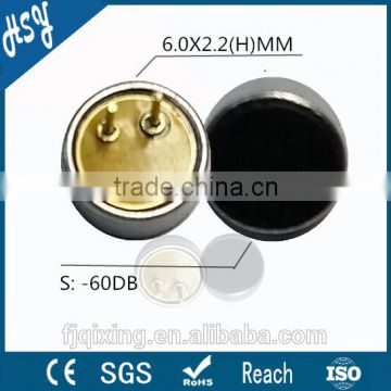 6.0x2.2mm small mobile phone microphone