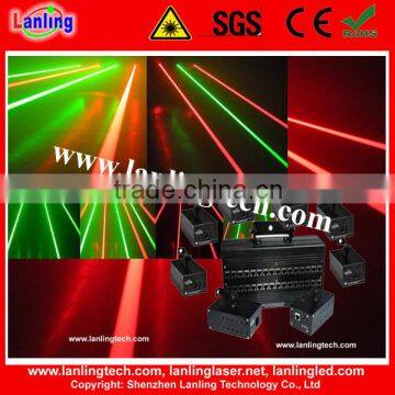 Fat beam laser net and curtain projector, 8 Heads RG mobile DJ laser lighting