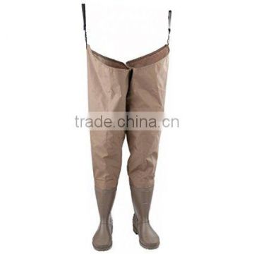 Nylon PVC Hip Waders With PVC Boots