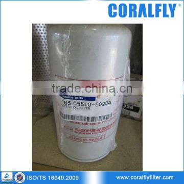 Coralfly OEM Excavators Oil Filter 3914395 65.05510-5028A
