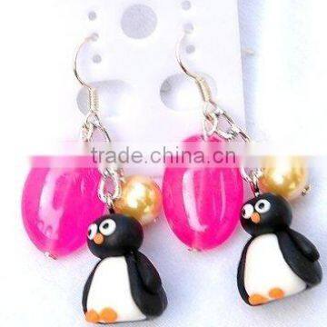 Santa Christmas Fashion Jewelry Earring ( penguin candy )