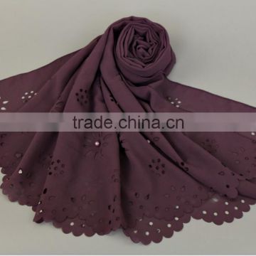 Pearl chiffon scarf new bubble towel Muslim pearl cut flower scarf popular scarf selling